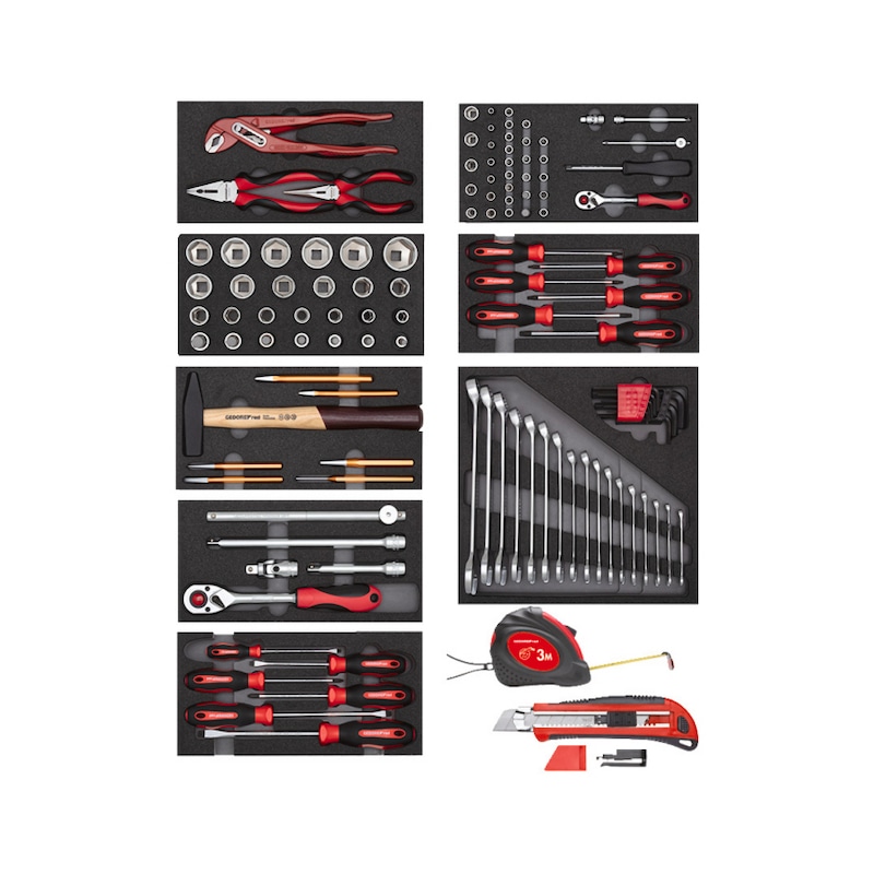 GEDORE RED tool set 8x CT modules 119-piece 3301656