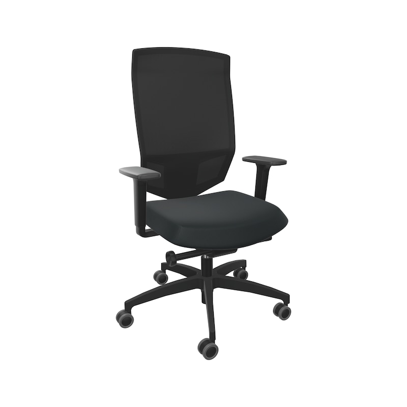 Dauphin @Just evo mesh SLP black office swivel chair