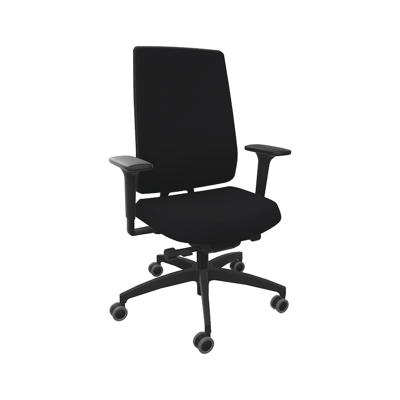 Dauphin Indeed operator black office swivel chair, BB, 3F armrests