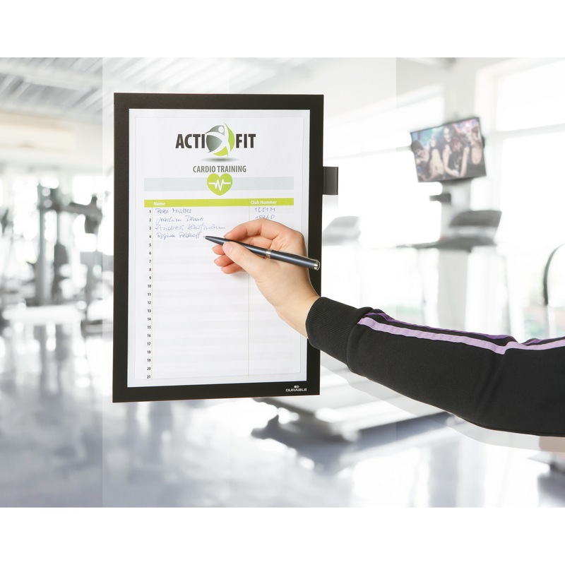 DURABLE DURAFRAME (R) A4 NOTE info frame, black - DURAFRAME (R) NOTE information frame