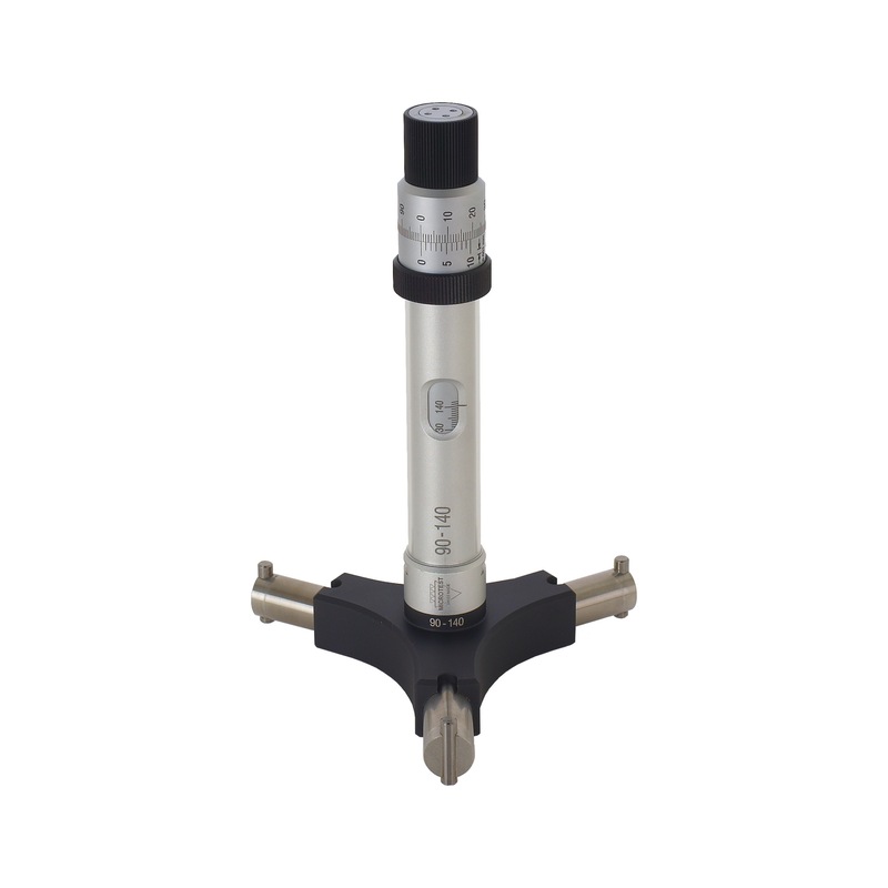 MICROTEST Analog 3P inside micrometer 90-140 mm - Analogue three-point inside micrometer with large measuring range