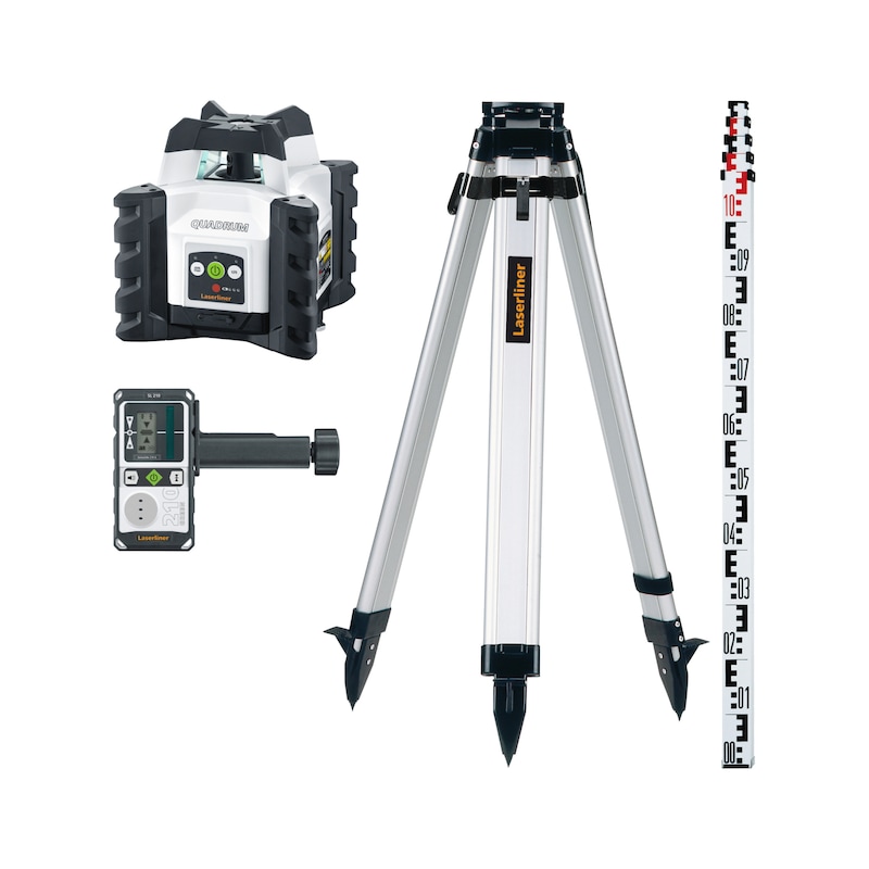 Rotationslaser Set LASERLINER Rotationslaser Quadrum Compact G 210S Set 165 cm