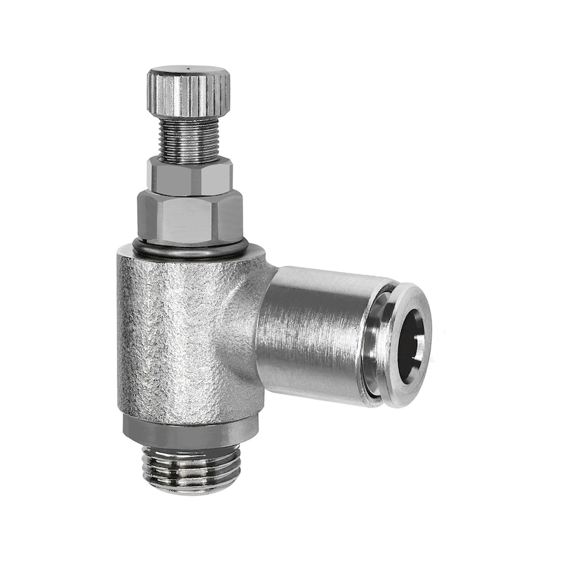 Riegler Drosselventil, beidseitige Drosselung (B) G 1/8 IG, G 1/8