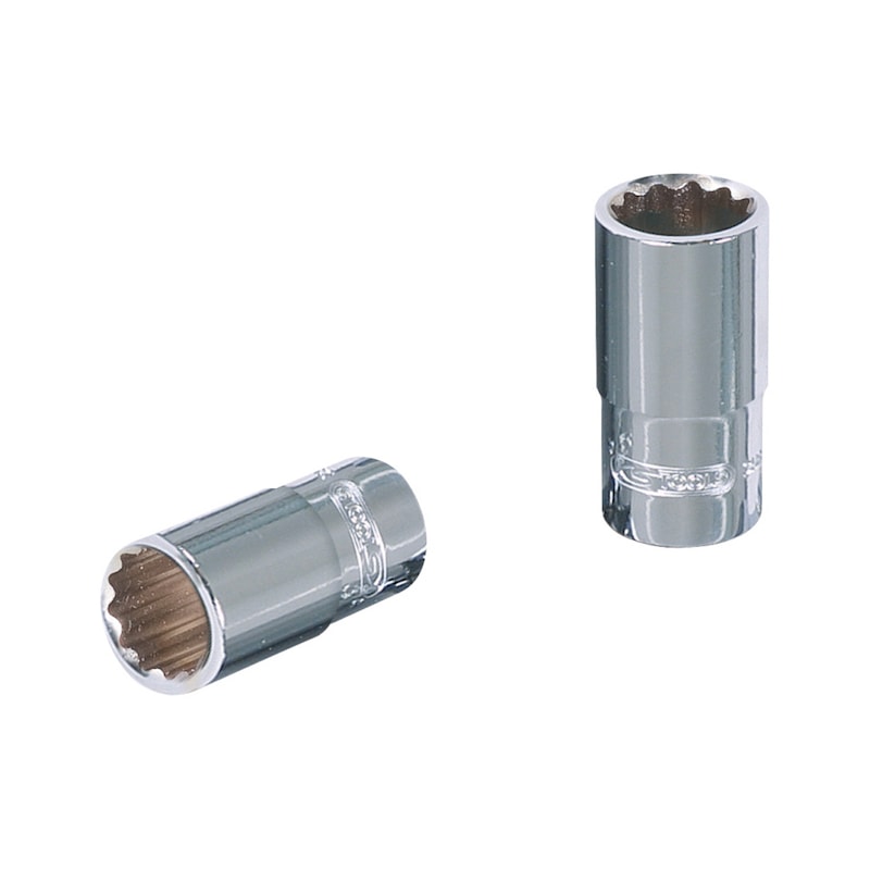 Socket 11 KS TOOLS 1/4 inch CHROMEplus 12-point socket, 11/32 inch