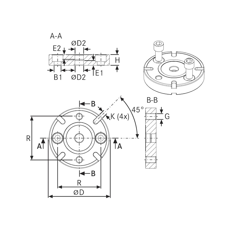 - Intermediate element
