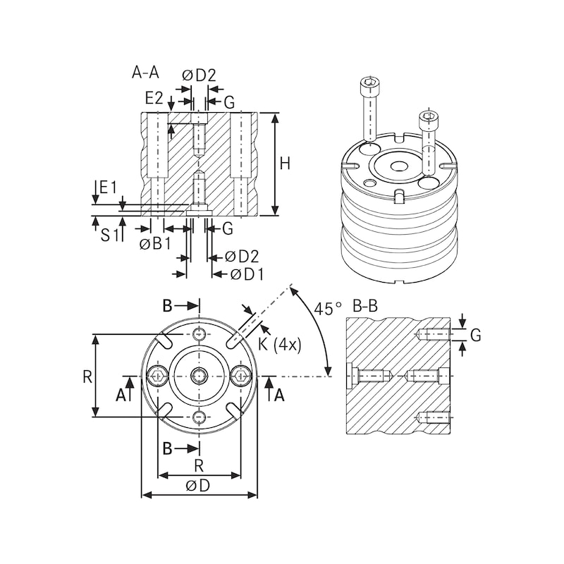 - Intermediate element