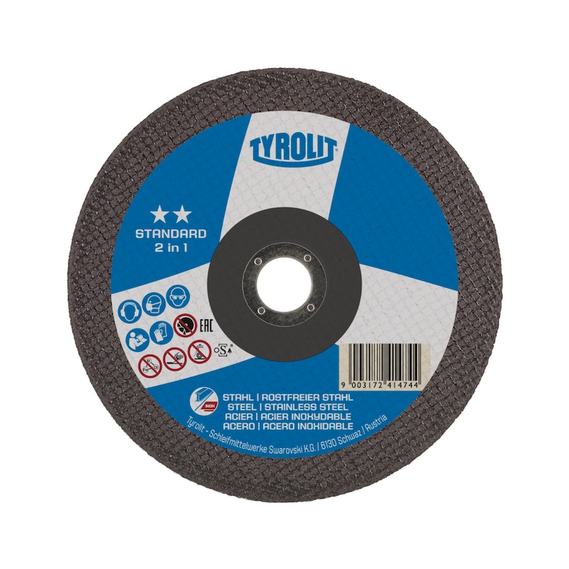 TYROLIT Straight cutting disc 115x1x22.23 mm A60 STANDARD steel ...