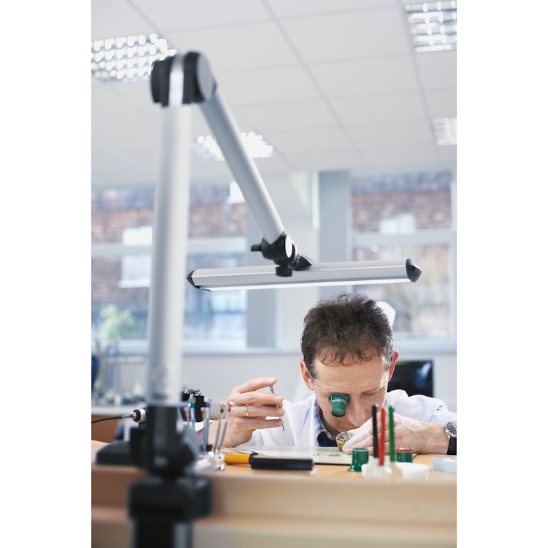 WALDMANN lampe universelle à LED, modèle Taneo, 30 W/100-240 V - Lampe universelle à LED pour poste de travail