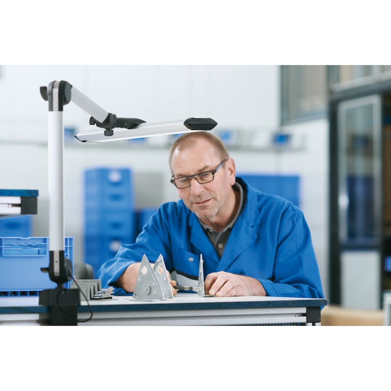 WALDMANN lampe universelle à LED, modèle Taneo, 30 W/100-240 V - Lampe universelle à LED pour poste de travail