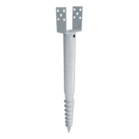 Screw-in pole anchor HDG