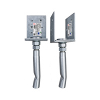 Pillar shoe, adjustable, hot dip galvanised