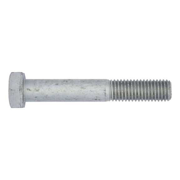 Hexagon screw, partial thread