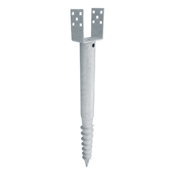 Screw-in pole anchor