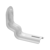 Solid bottom cable tray white, bracket K