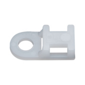 Cable tie holders, screw fastening