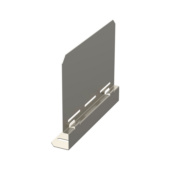 Solid bottom cable tray ZP, mounting plate RDP-O