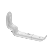 Solid bottom cable tray white, bracket SVK