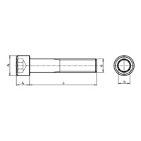 Hexalobular screw, cylindrical head