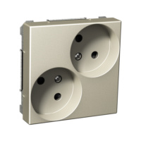 Flush-mounted outlet diagonal IP21 Exxact