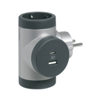 Pistorasia haaroitin USB A+C Legrand