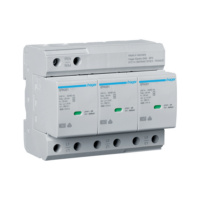 Yhdistelmäylijännitesuojat T1+T2 3N 25kA Up 1.5kV hälytyskoskettimella