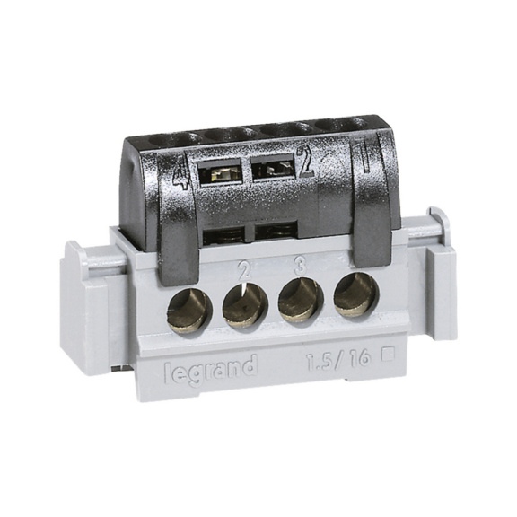  - TERMINAL BLOCK BLACK 4 OUTPUTS LEG