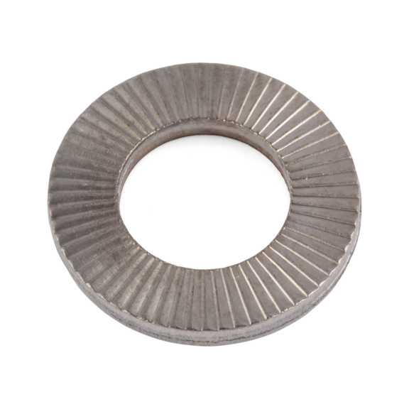 Serrated wedge lock washer pair W.TEC SET WIDE DESIGN - W&Uuml;RTH LOCK A4 M8X16,6