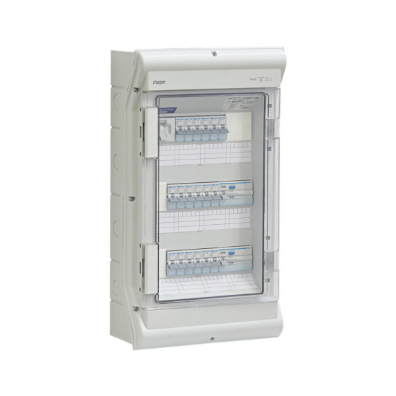 Switchgear panel surface IP44 Basset, plastic - GROUP CENTER 50A IP44 BASSET3818