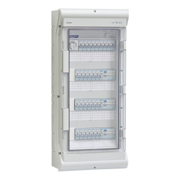 Switchgear panel surface IP44 Basset, plastic - GROUP CENTER 50A IP44 BASSET3827