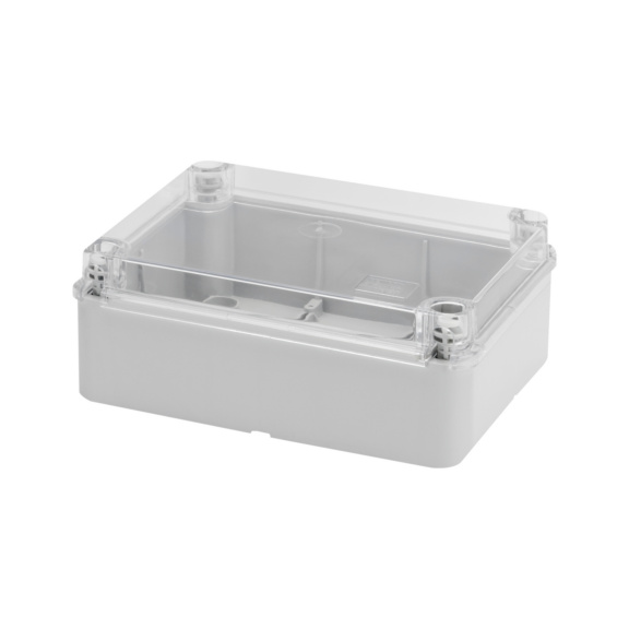 Muovikotelo 44CE, GWT 650&deg;C l&auml;pin&auml;kyv&auml; kansi, teollisuus - ASENNUSKOTELO 190X140X70 IP56 GW44427