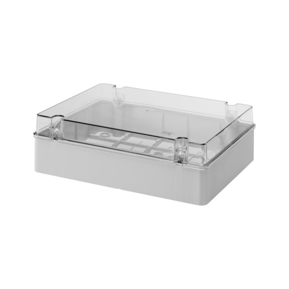 Muovikotelo 44CE, GWT 650&deg;C l&auml;pin&auml;kyv&auml; kansi, teollisuus - ASENNUSKOTELO 300X300X120 IP56 GW44430