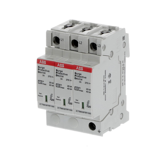 Ylijännitesuoja tyyppi 2 OVR - YLIJÄNNITES. KIINTEISTÖ OVR T2 3P P QS