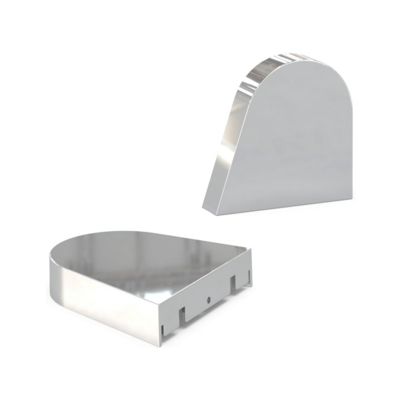  - END CAPS LN MIR END CAPS CHROME