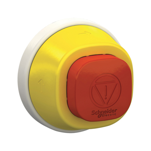 Hätäseispainike 230VAC Harmony, ZB5, nelikulmainen - HÄTÄ-SEIS PAINIKE PU ZB5AS84W2M HARMONY