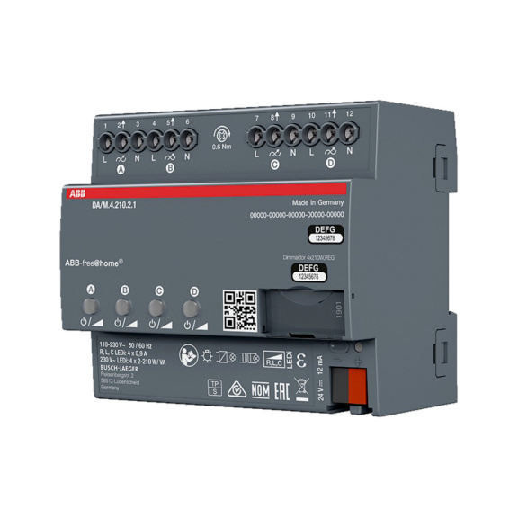  - LIGHT CONTRO. 4X210W 230V RLC T 6U DIN
