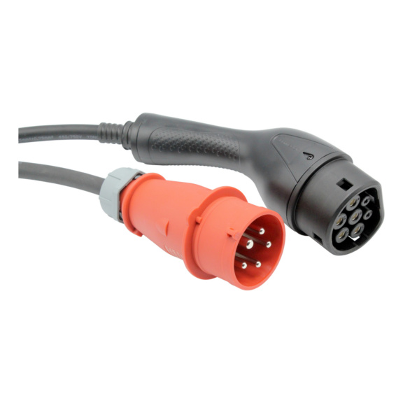 Latauskaapeli ohjausyksik&ouml;ll&auml;, voimavirta Deltaco Deltaco - LATAUSKAAPELI VOIMAVIRTA TYPE2 6-16A 6M