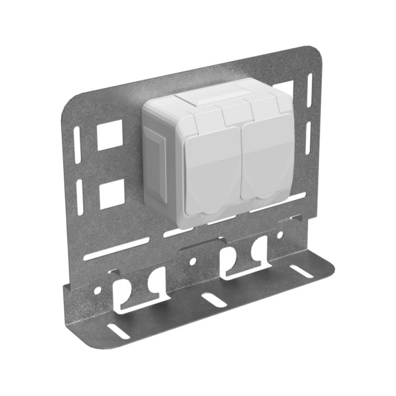  - MOUNT. PLATE WIBE W24/40 2-P PR IP44 HDG