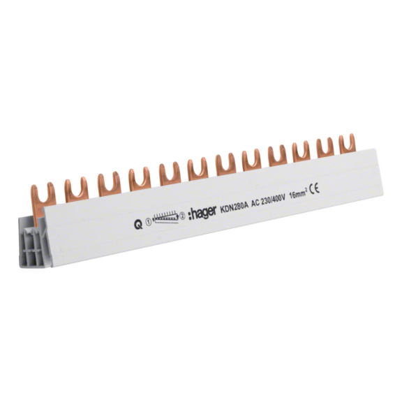 Virtakisko HAGER - VIRTAKISKO KDN280A 2-NAP 16MM2/80A 12M