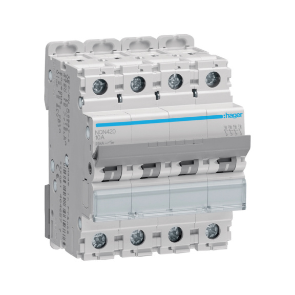 Miniature circuit breaker NQN Hager - MCB NQN420 4X20A B-CURVE 25KA
