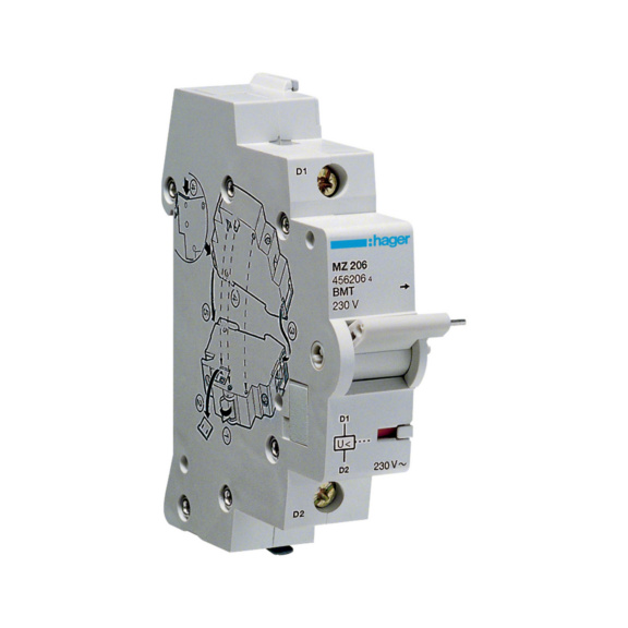 Alij&auml;nnitelaukaisijat JSK/VV-JSK ≤ 125A - ALIJ&Auml;NNITELAUKAI. KELA 230V AC MZ206