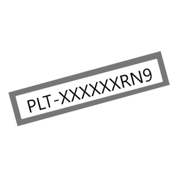  - POLYESTER LABEL PLT 10000PCS 15X6MM WT