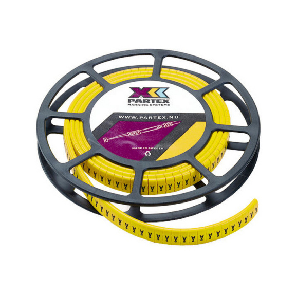 Kaapelimerkki rullassa PK2/4 PARTEX - KAAPELIMERKKI 500/RLL PK2 V