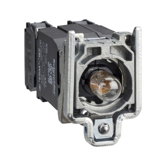 Frame/light module combination Harmony XB4 - ILLUMINATED BUTTON 6V 1NO ZB4BW045 HARMO