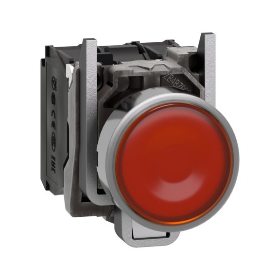  - ILLUMINATED BUTTON 110-120VAC 1NO OR XB4