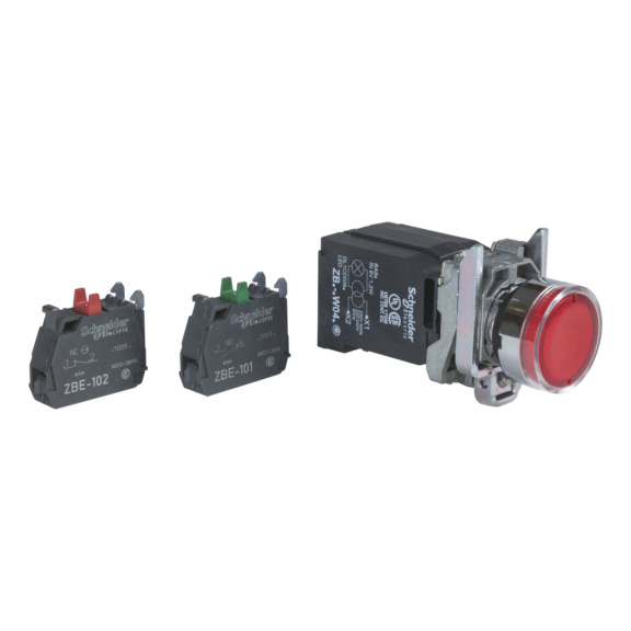  - ILLUMINATED BUTTON 230VAC 1NO RD XB4BW34