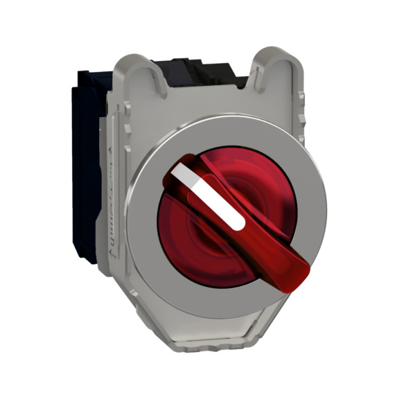 Switch knob Harmony XB4 - ILLUMINATED SELECTOR 2-POS RD LED XB4FK1