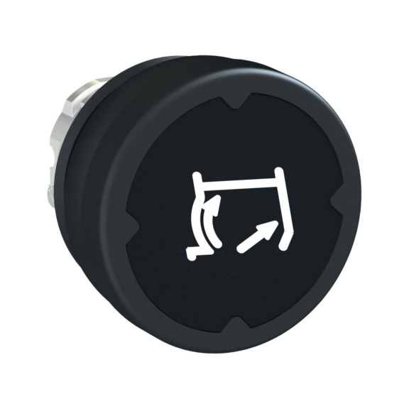 Rubber actuator push-button Harmony XB4 - BUTTON 37MM INDICATOR BK WH ZB4BC28012RA