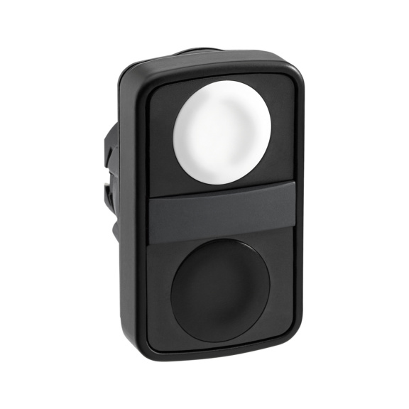  - DOUBLE PUSH BUTTON BK WH ZB5AA7120 HARMO