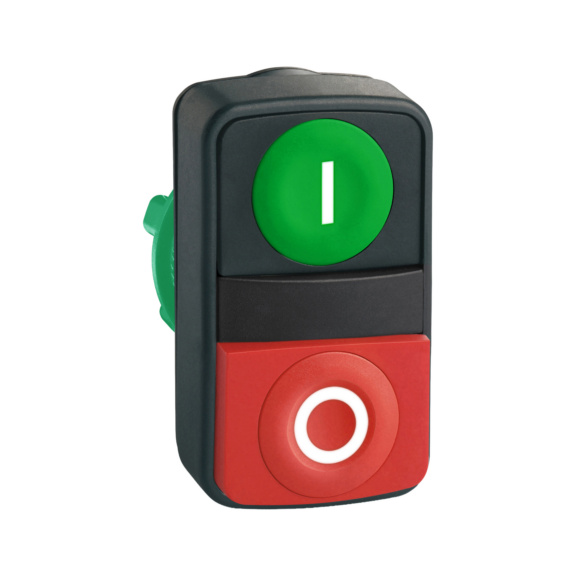  - DOUBLE PUSH BUTTON RD GN WH ZB5AL7341
