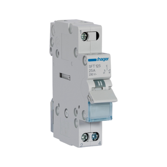 Changeover switch SFT - SWITCH 1-POLE 25A 230VAC